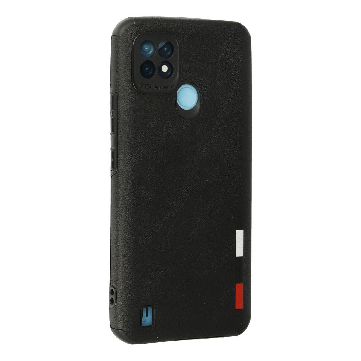Realme C21 Kılıf Loop Deri Silikon - Siyah