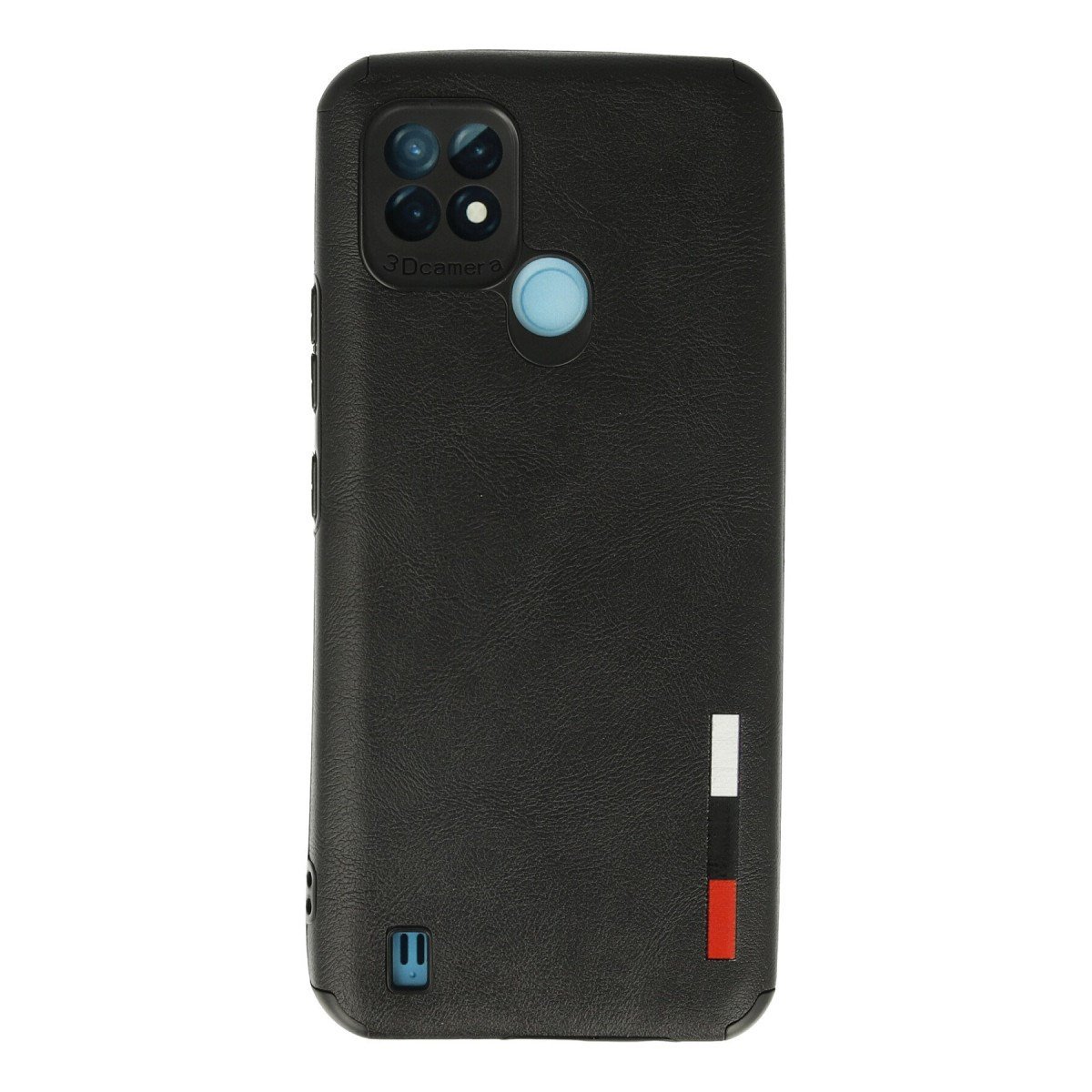 Realme C21 Kılıf Loop Deri Silikon - Siyah