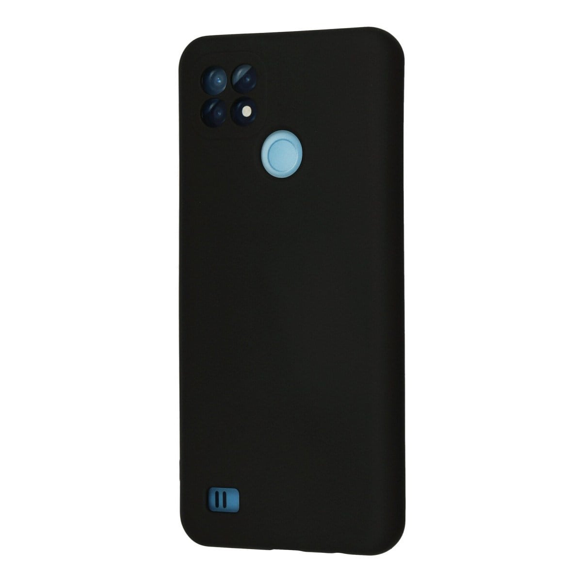 Realme C21 Kılıf Nano içi Kadife Silikon - Siyah