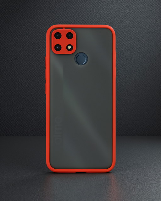 Realme C25 Kılıf Montreal Silikon Kapak - Kırmızı