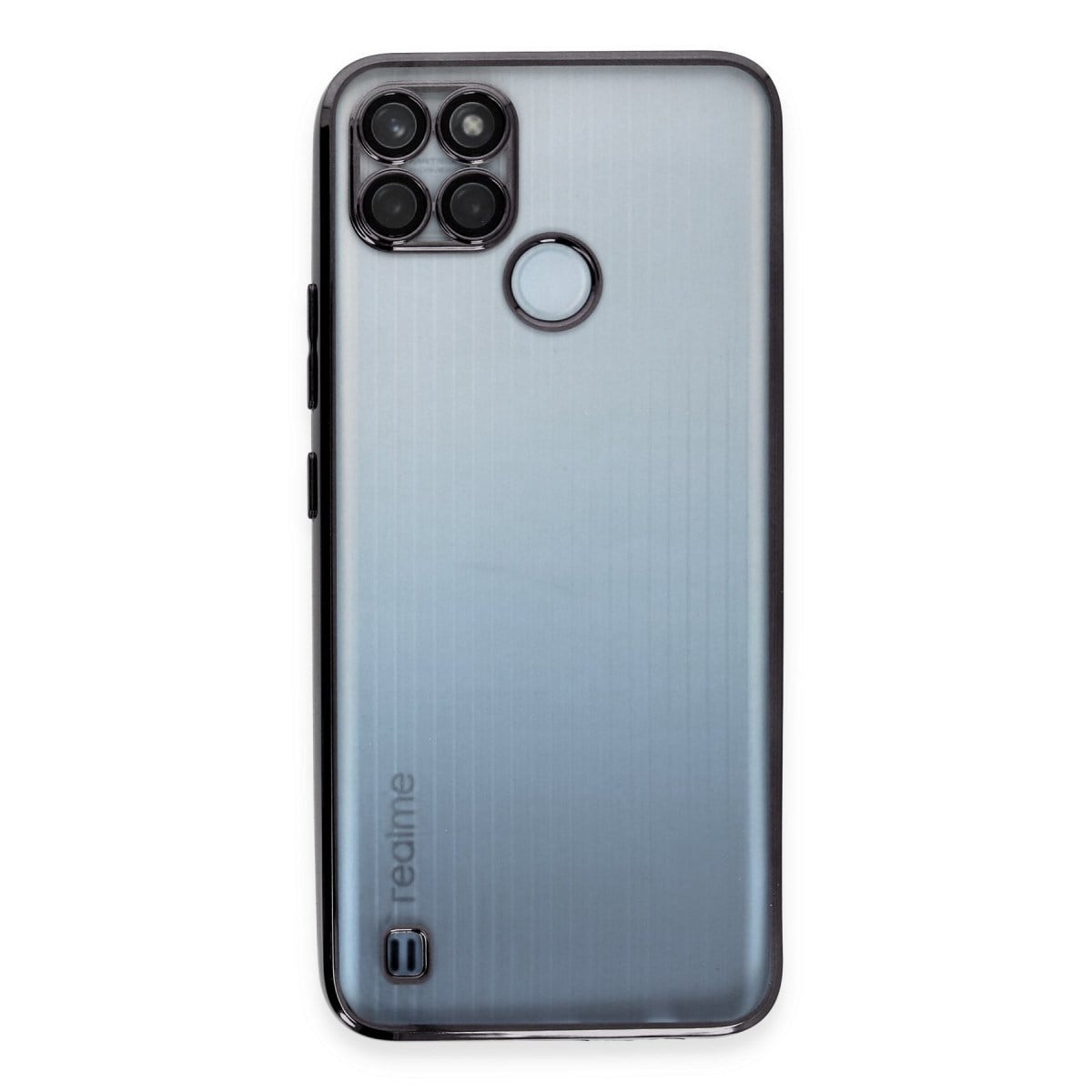 Realme C25Y Kılıf Razer Lensli Silikon - Siyah