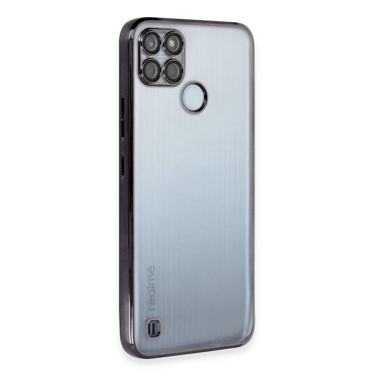 Realme C25Y Kılıf Razer Lensli Silikon - Siyah