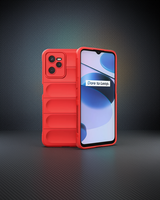 Realme C35 Kılıf Optimum Silikon - Kırmızı