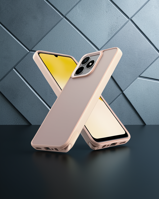 Realme C53 Kılıf Elegant Kapak - Pudra