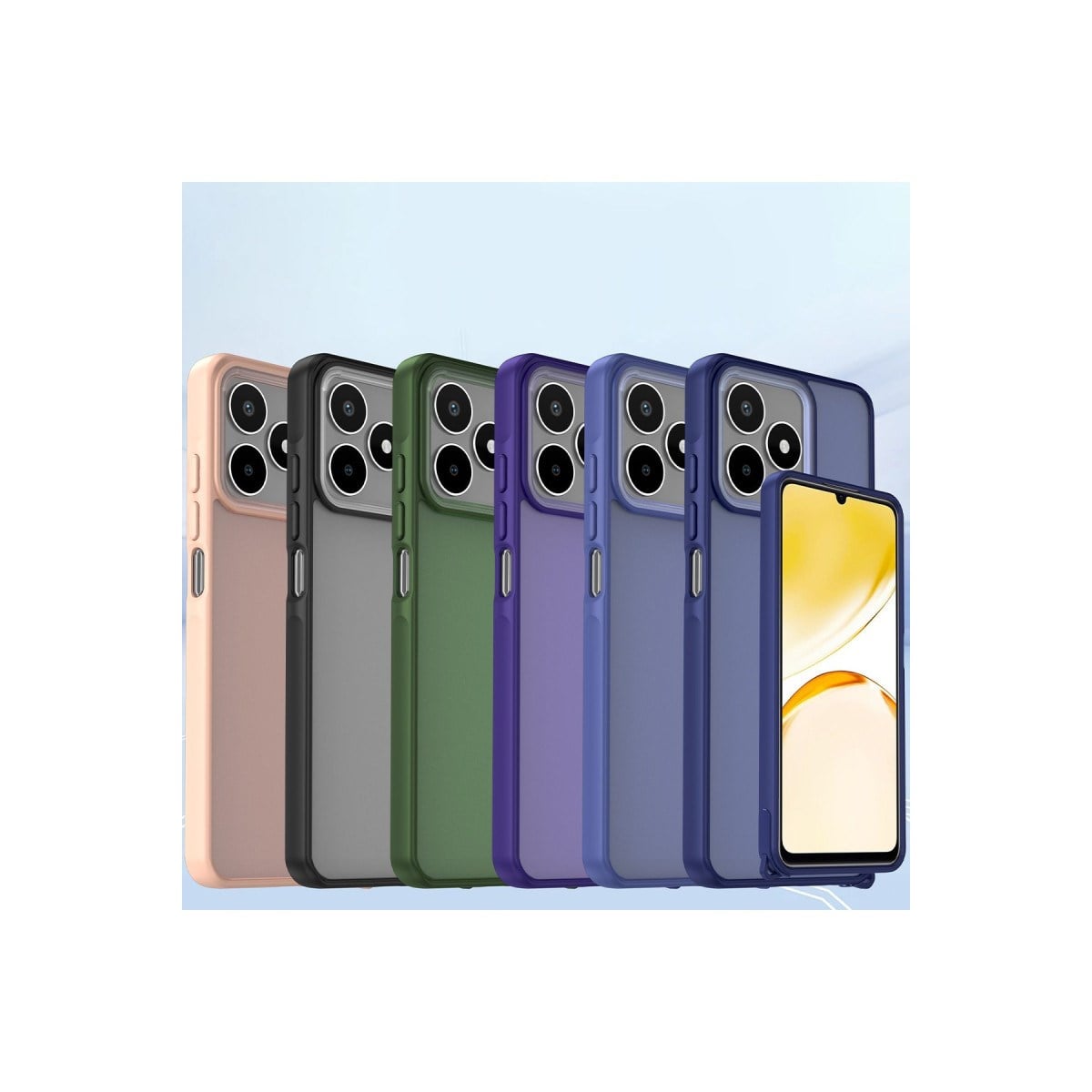 Realme C53 Kılıf Elegant Kapak - Siyah