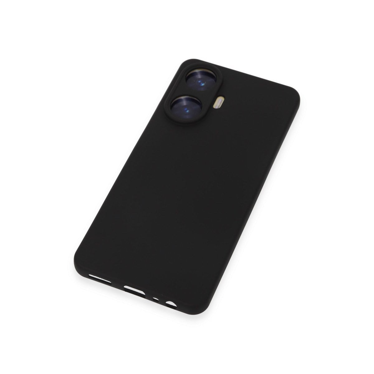 Realme C55 Kılıf Nano içi Kadife Silikon - Siyah
