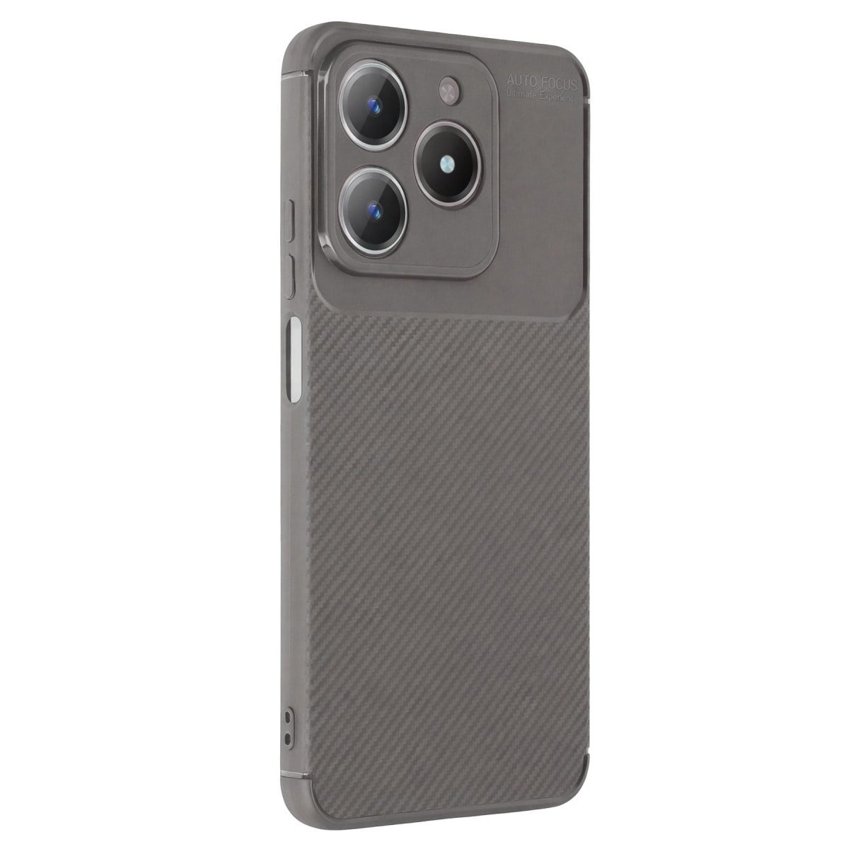 Realme C61 Kılıf Auto Focus Karbon Kapak - Gri