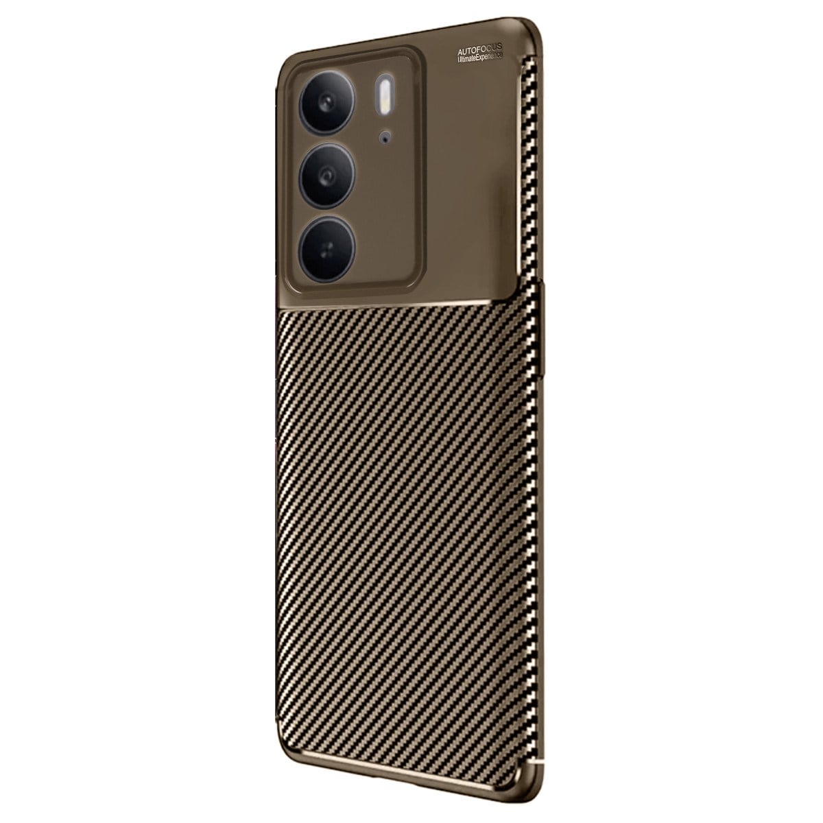 Realme C75 4G Auto Focus Karbon Kapak - Kahverengi