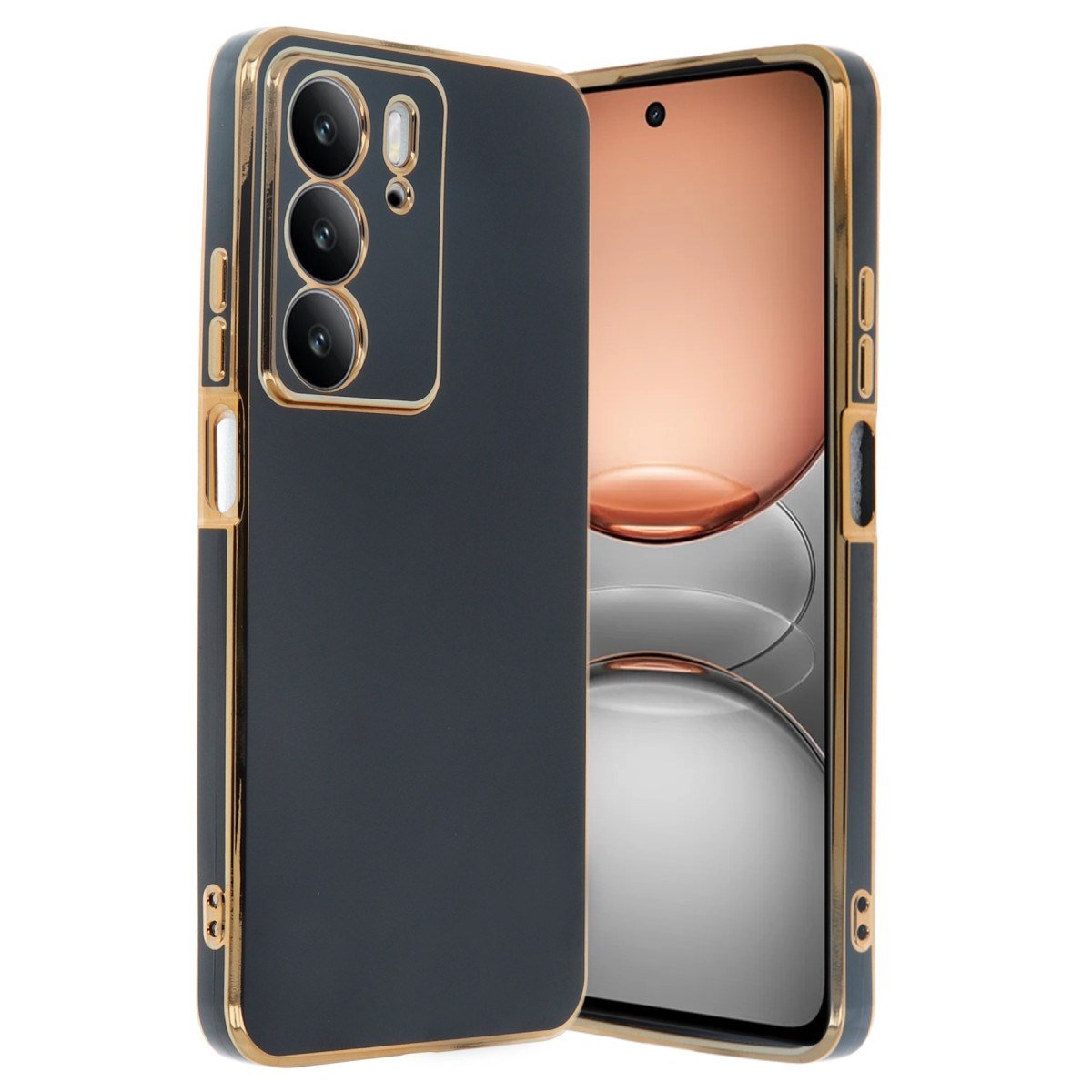 Realme C75 4G Kılıf Volet Silikon - Siyah