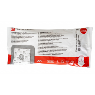 RED DOT 2228 Köpük EKG Elektrodu - 4cm x 3,3cm - 50'li