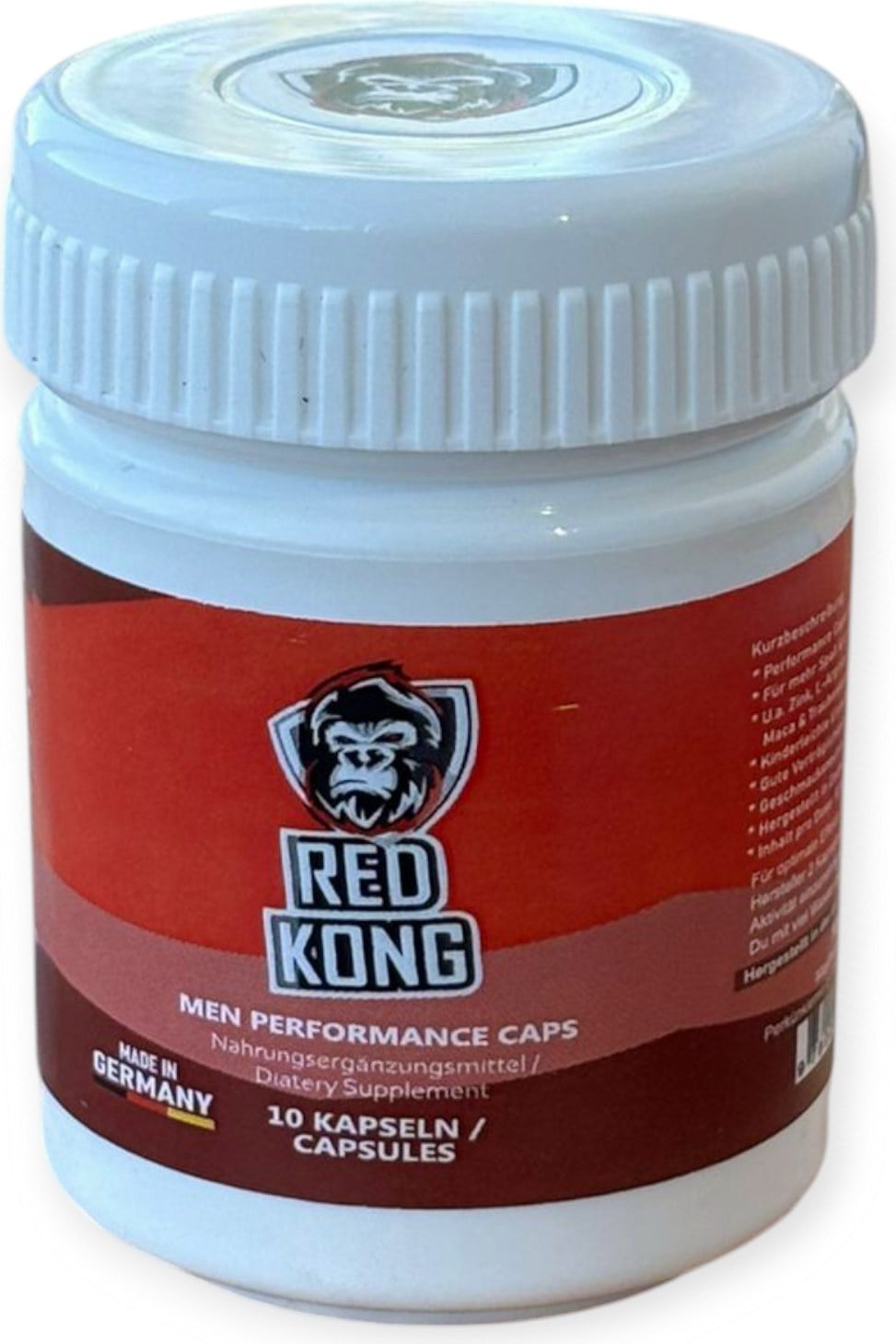 Red Kong For Men Erkeklere Özel Destekleyici Ürün 10 Capsules