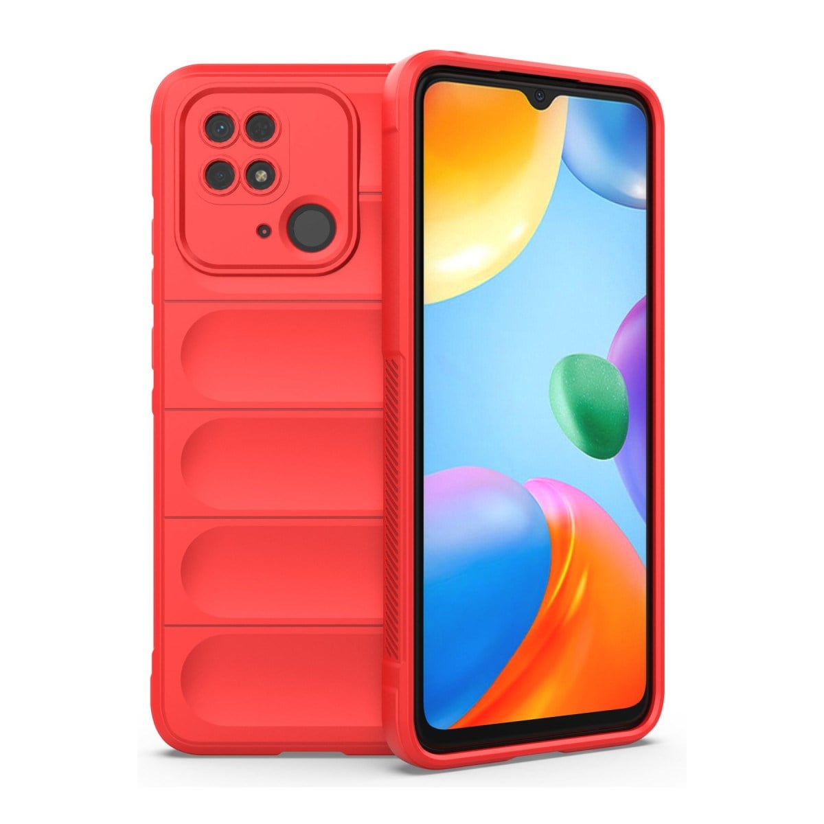 Redmi 10C Kılıf Optimum Silikon - Kırmızı