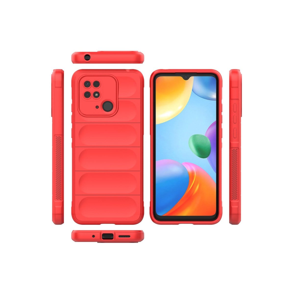 Redmi 10C Kılıf Optimum Silikon - Kırmızı