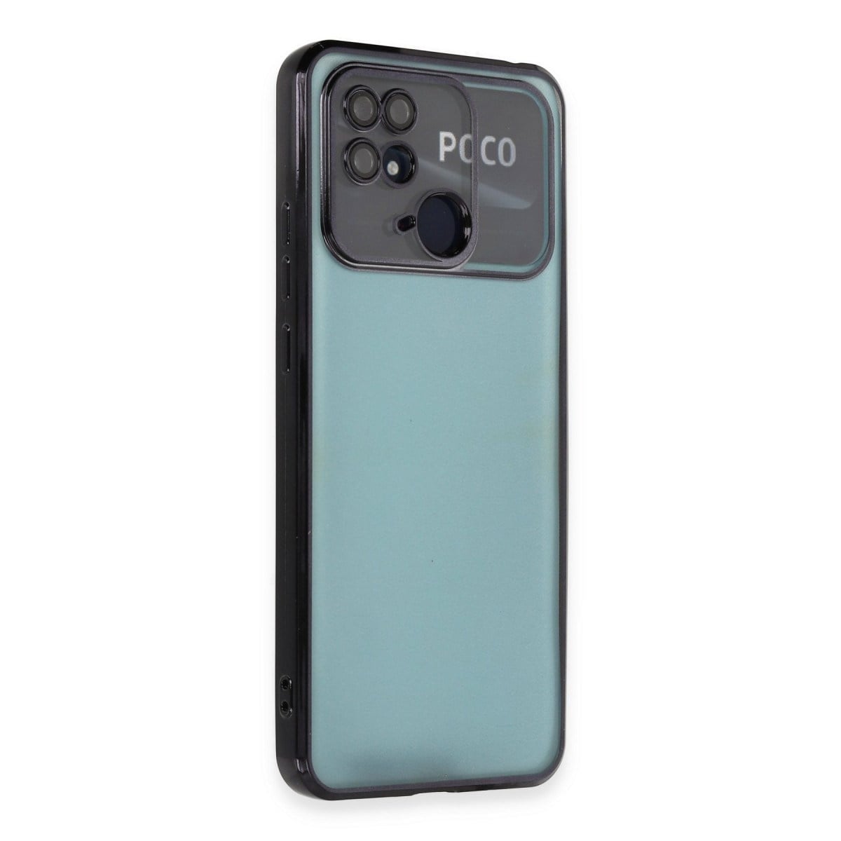 Redmi 10C Kılıf Razer Lensli Silikon - Siyah