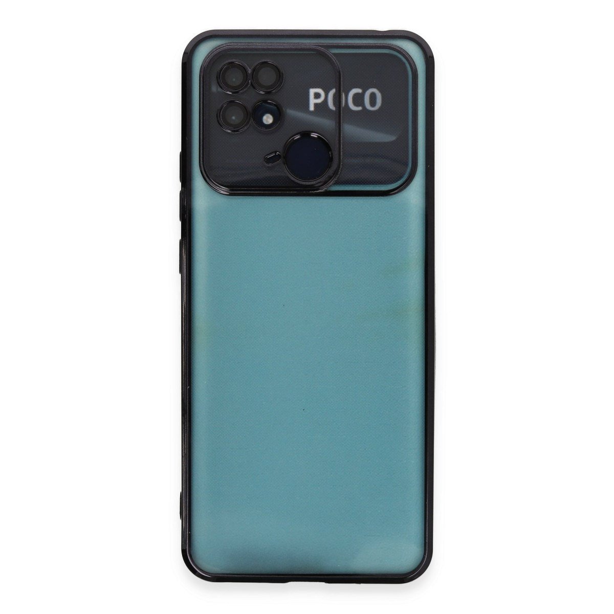 Redmi 10C Kılıf Razer Lensli Silikon - Siyah