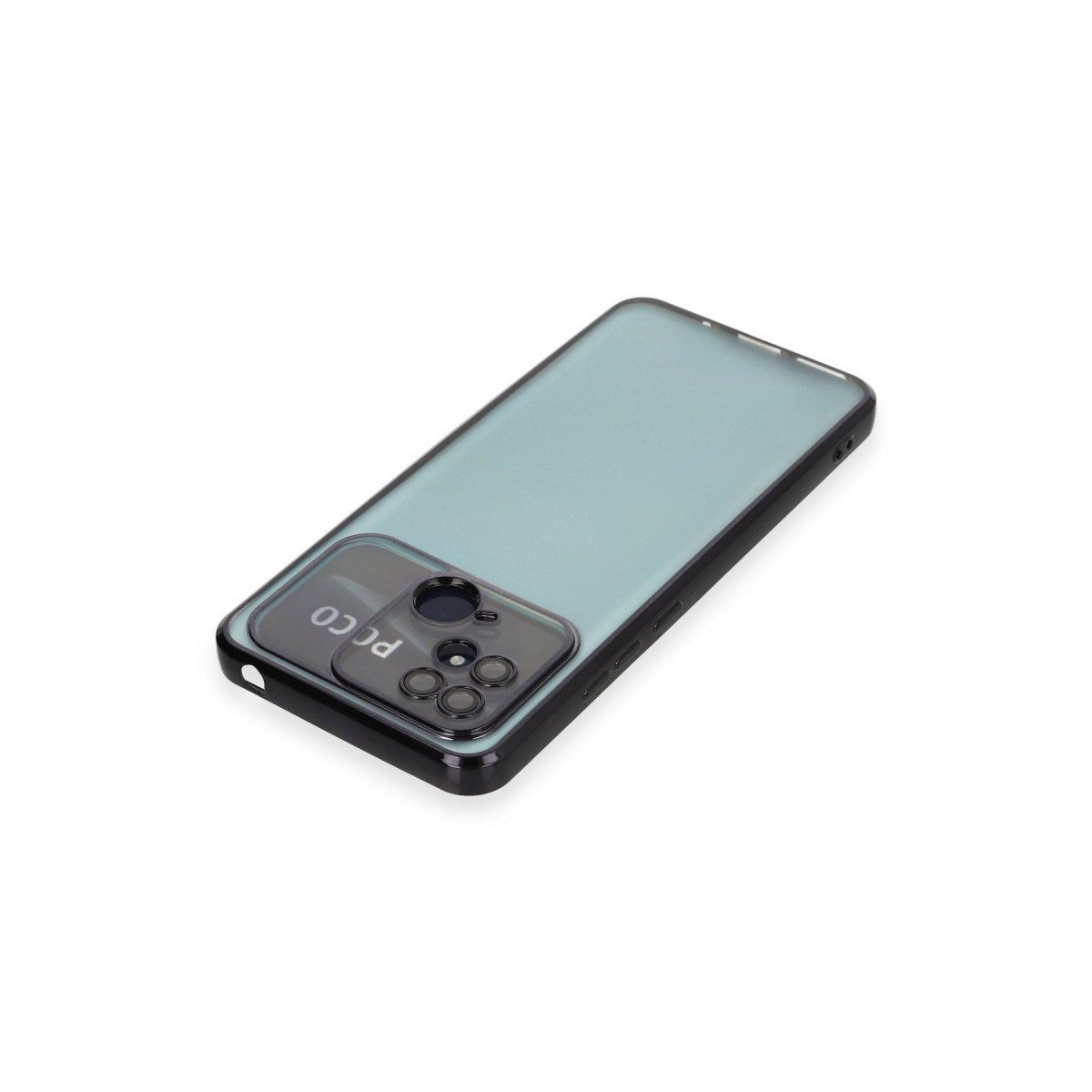 Redmi 10C Kılıf Razer Lensli Silikon - Siyah