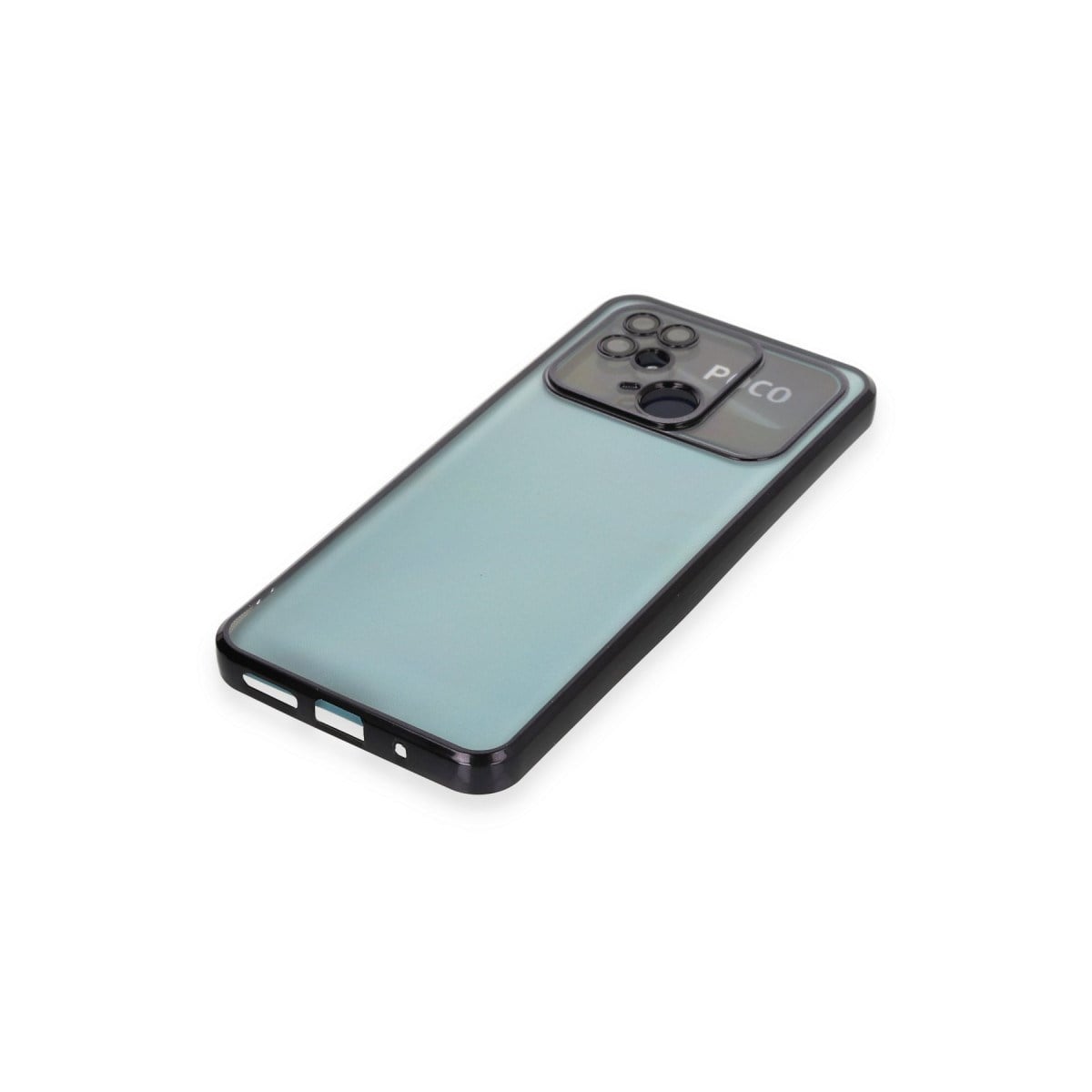 Redmi 10C Kılıf Razer Lensli Silikon - Siyah