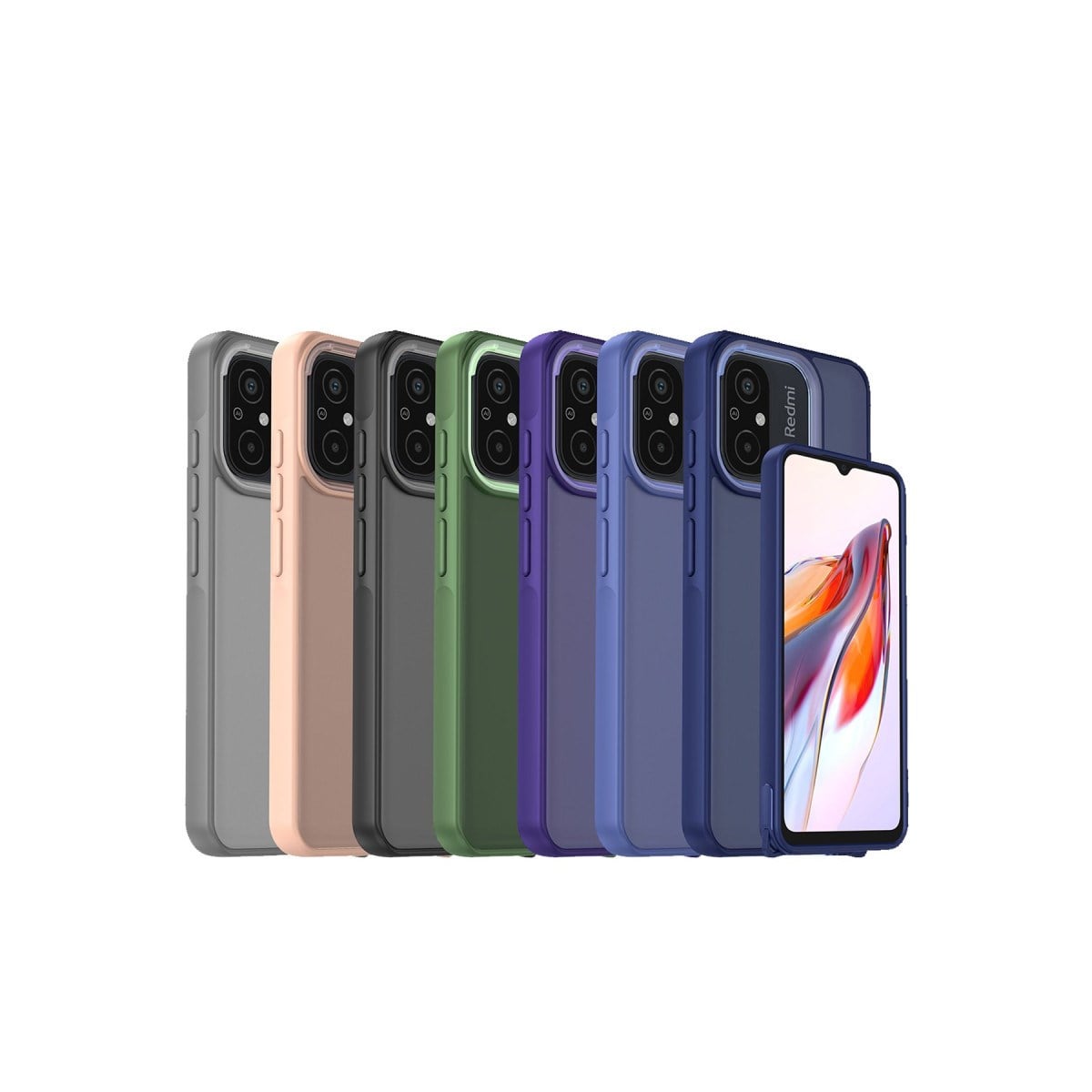 Redmi 12C Kılıf Elegant Kapak - Siyah