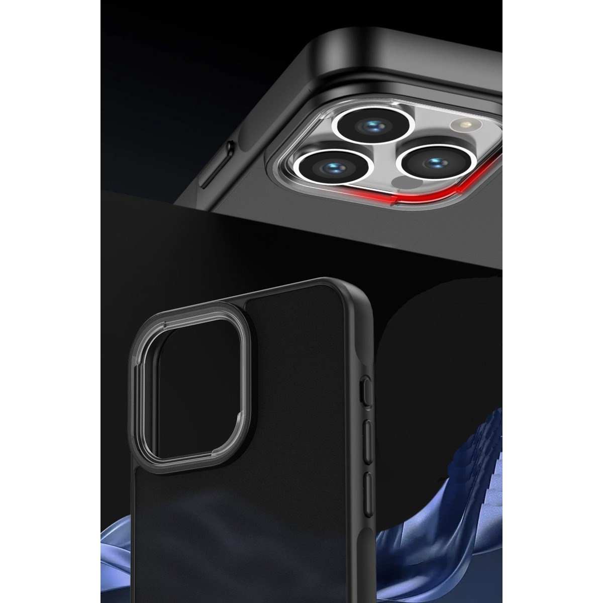 Redmi 12C Kılıf Elegant Kapak - Siyah