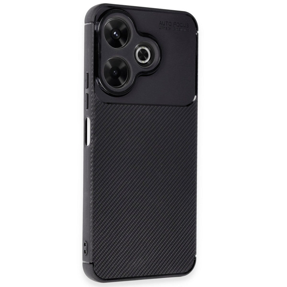 Redmi 13 4G Kılıf Auto Focus Karbon Kapak - Siyah