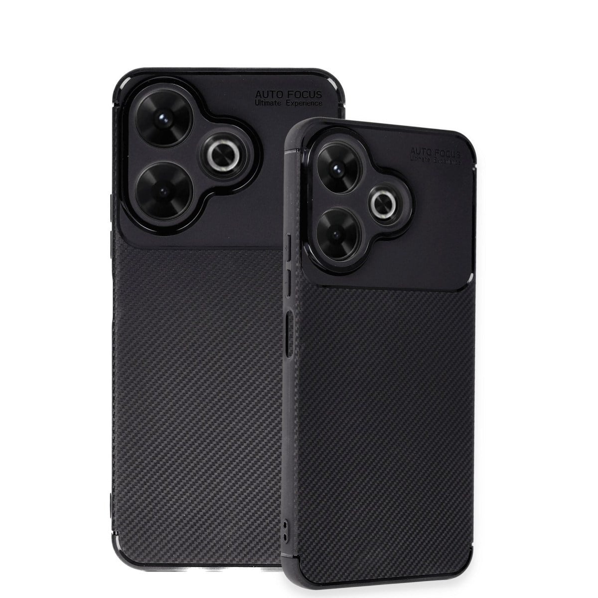 Redmi 13 4G Kılıf Auto Focus Karbon Kapak - Siyah