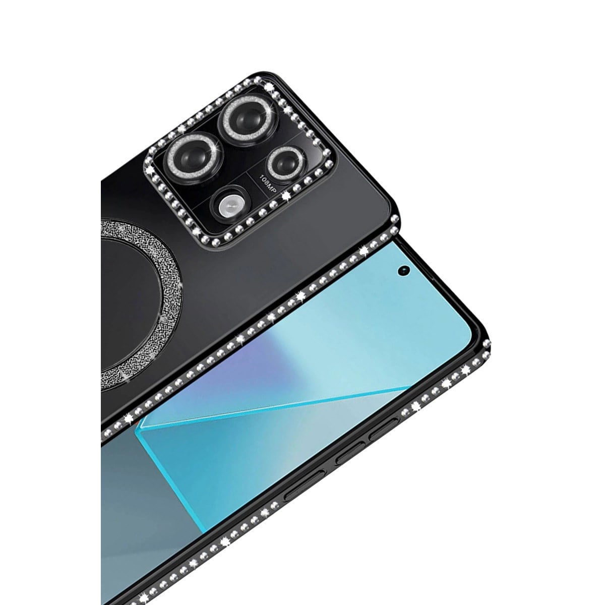 Redmi 13C Joke Simli Magneticsafe Kılıf - Siyah