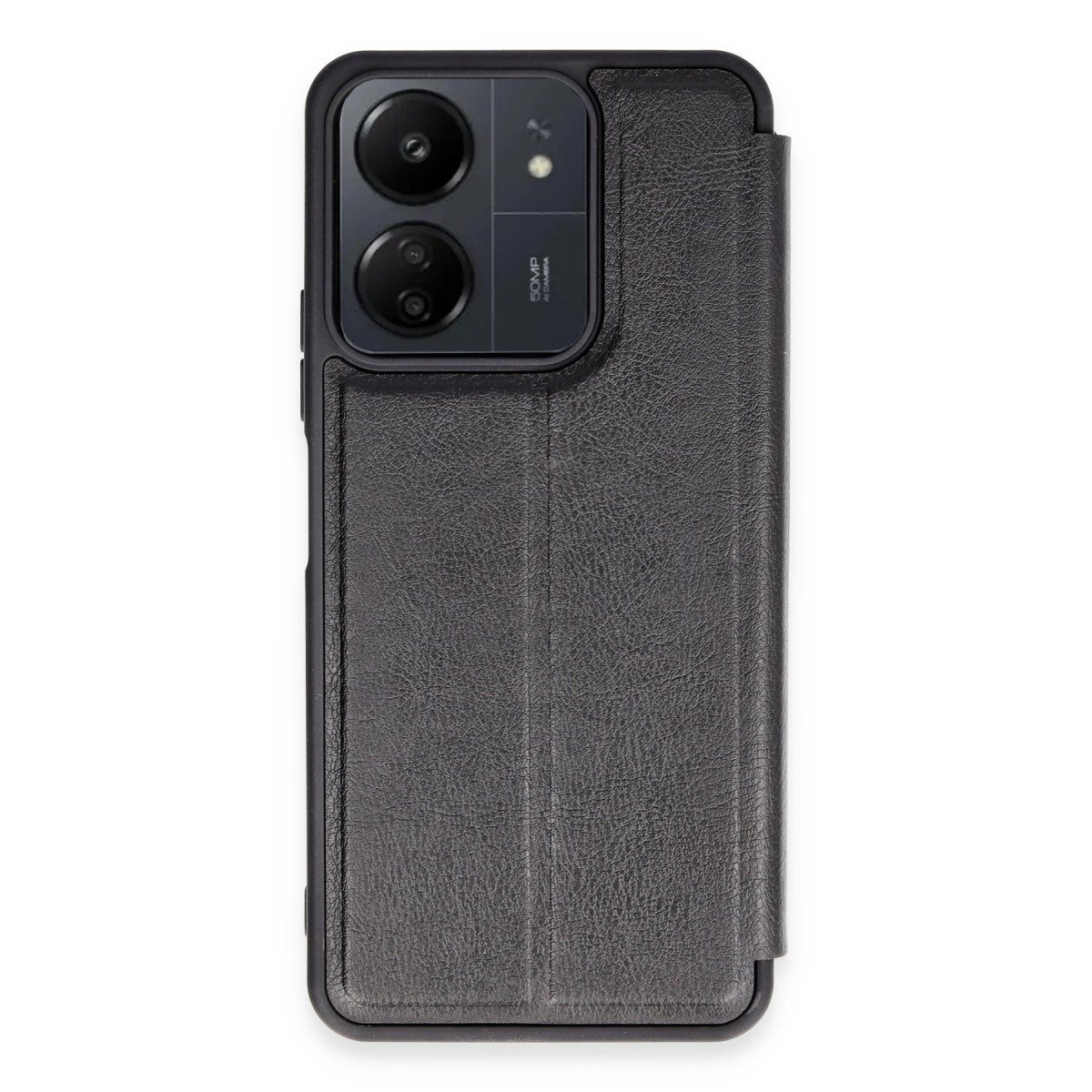 Redmi 13C Kılıf Flip Cover - Siyah