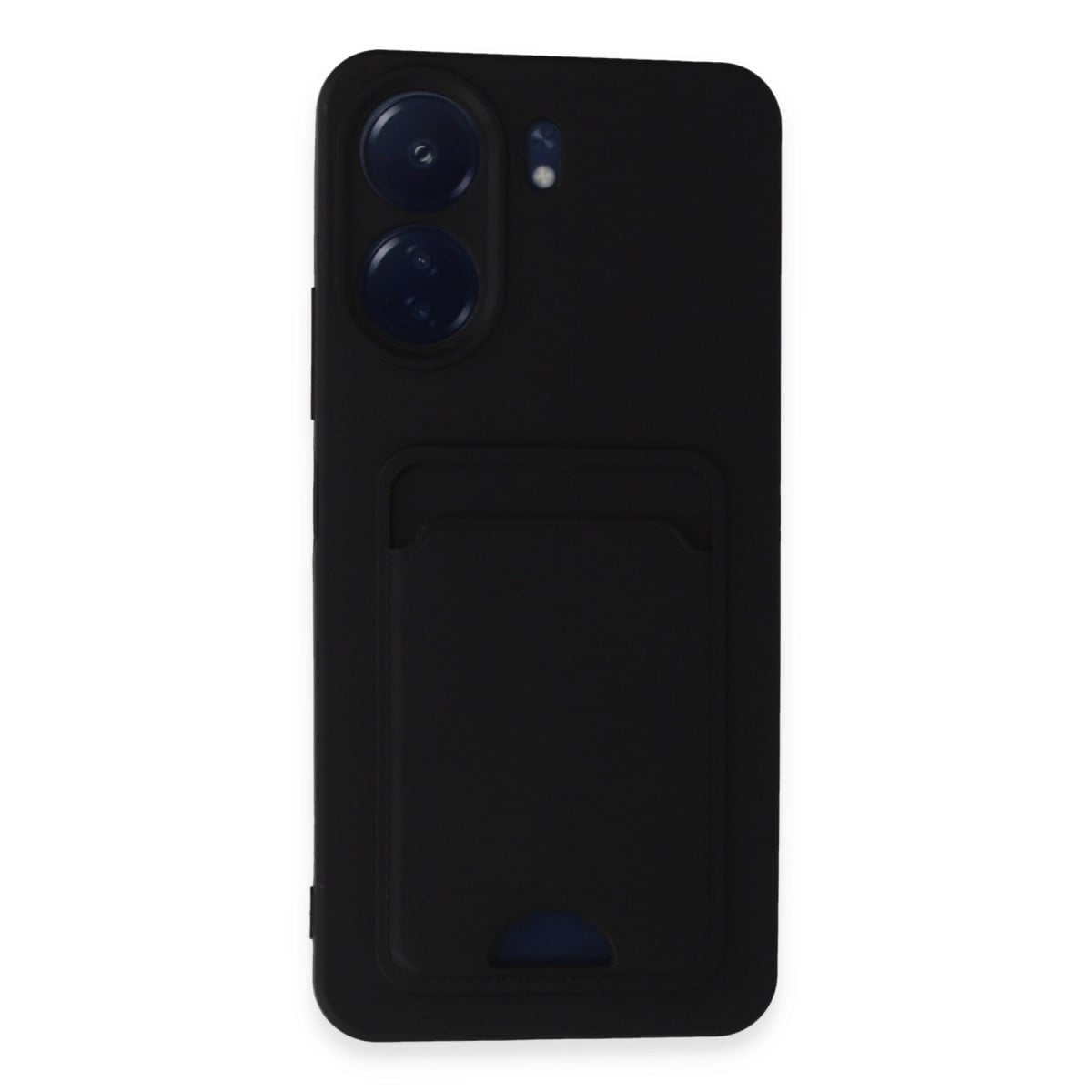 Redmi 13C Kılıf Kelvin Kartvizitli Silikon - Siyah