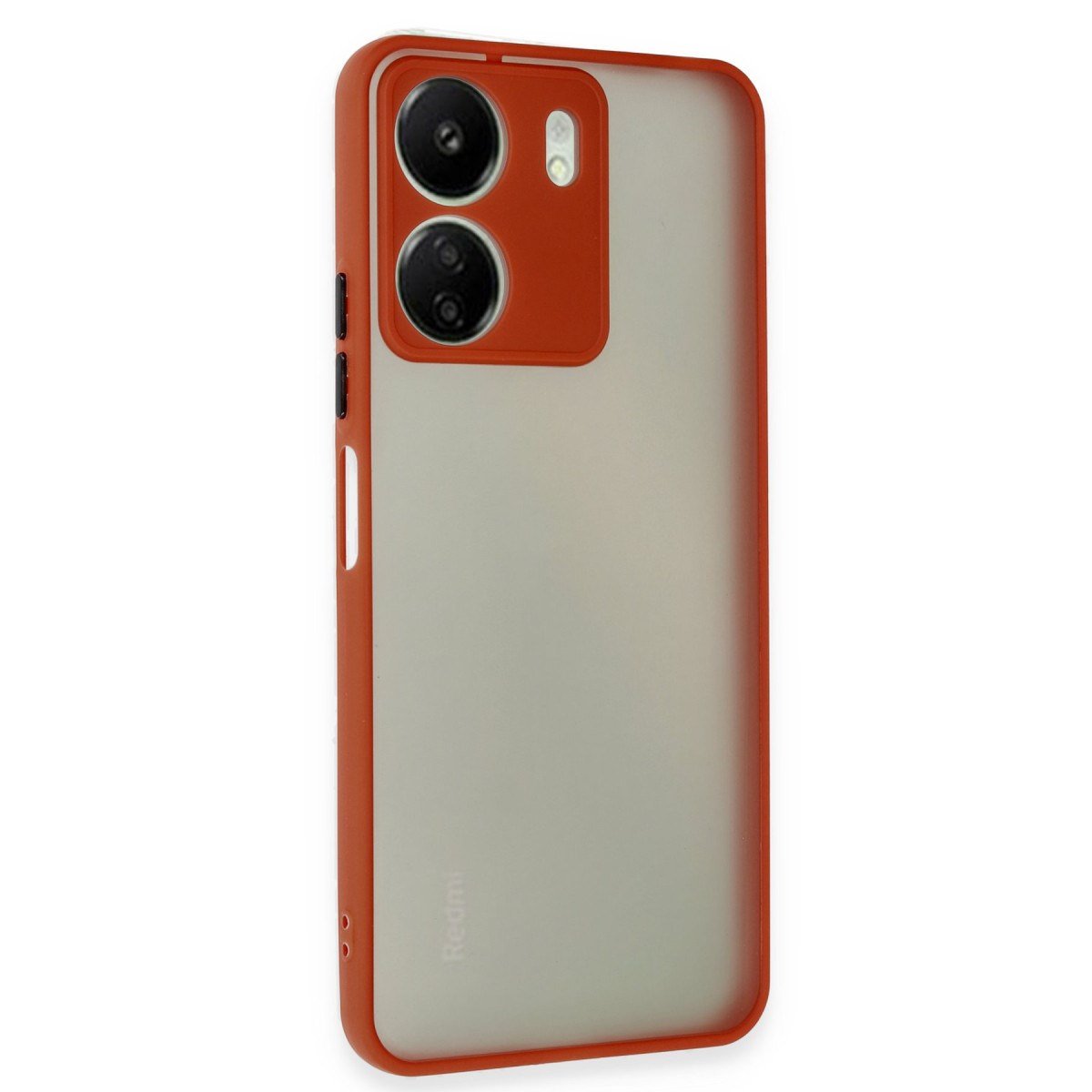 Redmi 13C Kılıf Montreal Silikon Kapak - Kırmızı