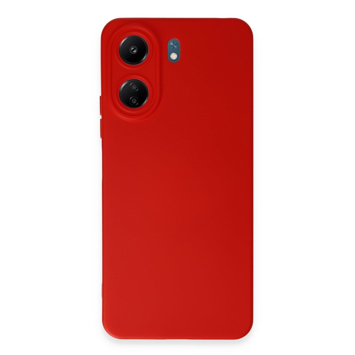 Redmi 13C Kılıf Nano içi Kadife Silikon - Kırmızı