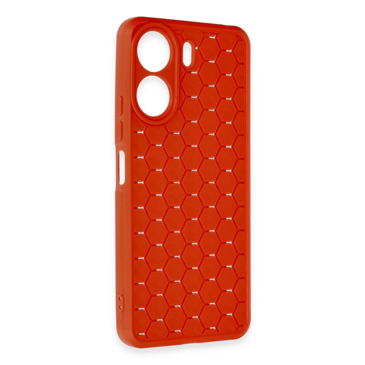 Redmi 13C Kılıf Petek Silikon Kapak - Kırmızı