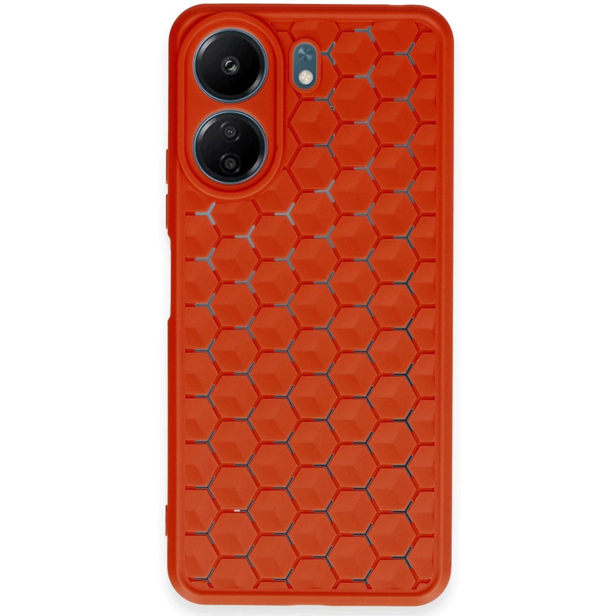 Redmi 13C Kılıf Petek Silikon Kapak - Kırmızı