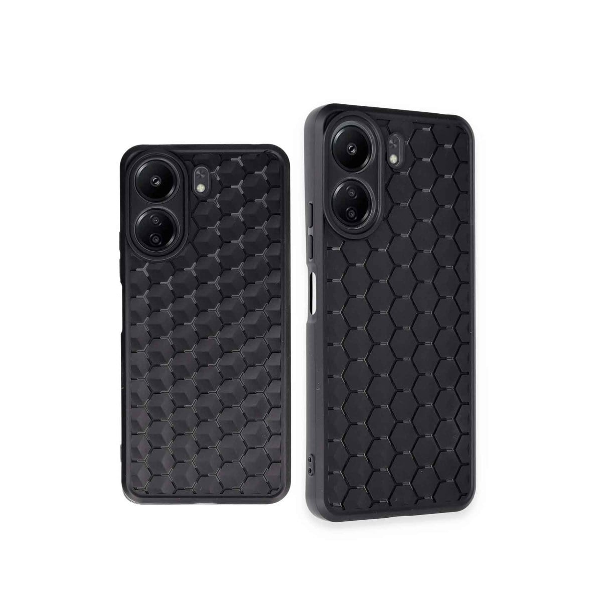 Redmi 13C Kılıf Petek Silikon Kapak - Siyah