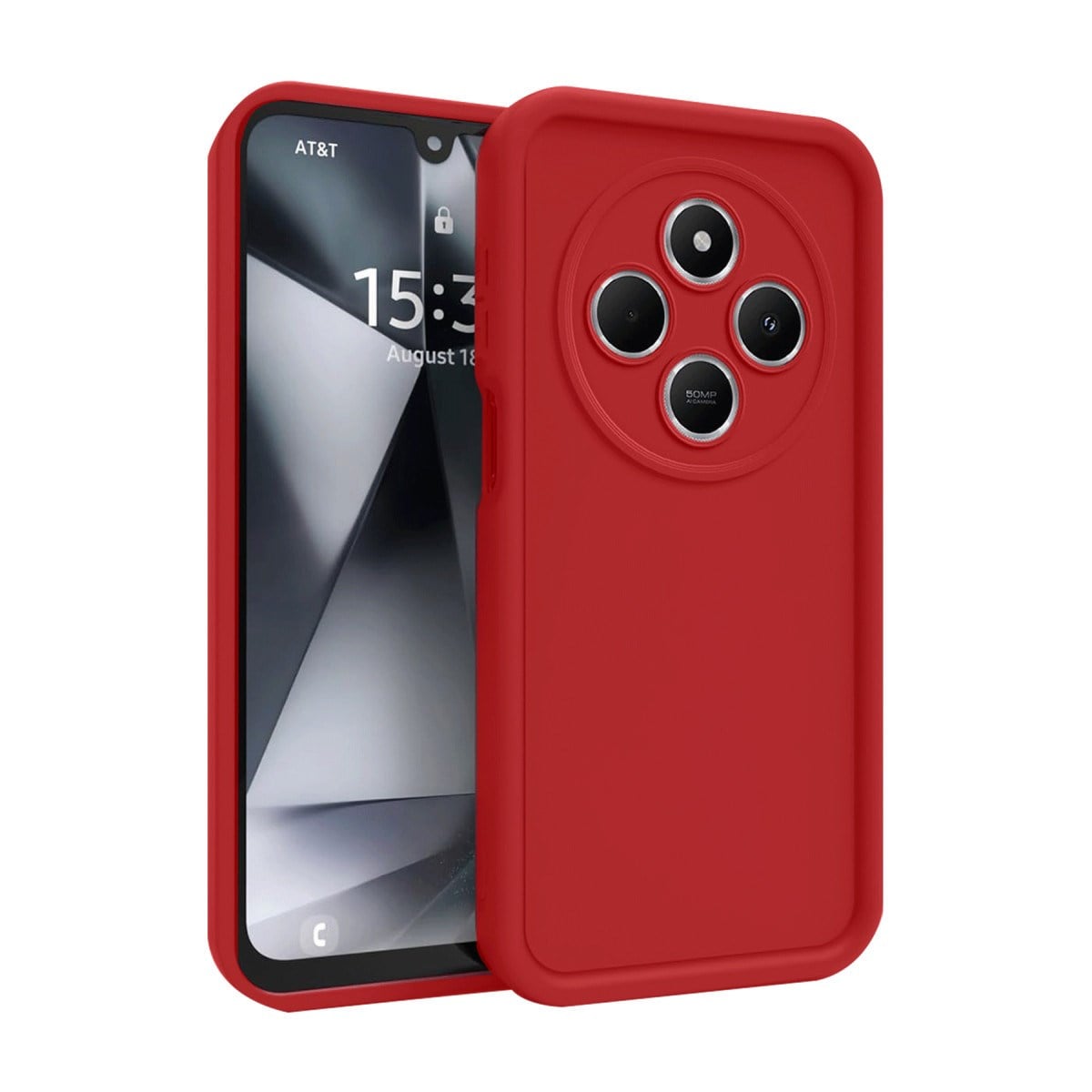 Redmi 14C Kılıf Viera Silikon - Kırmızı