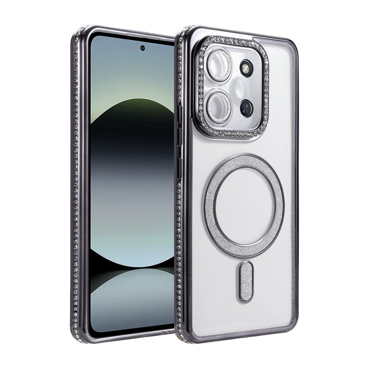 Redmi 15C 4G Joke Simli Magneticsafe Kılıf - Siyah