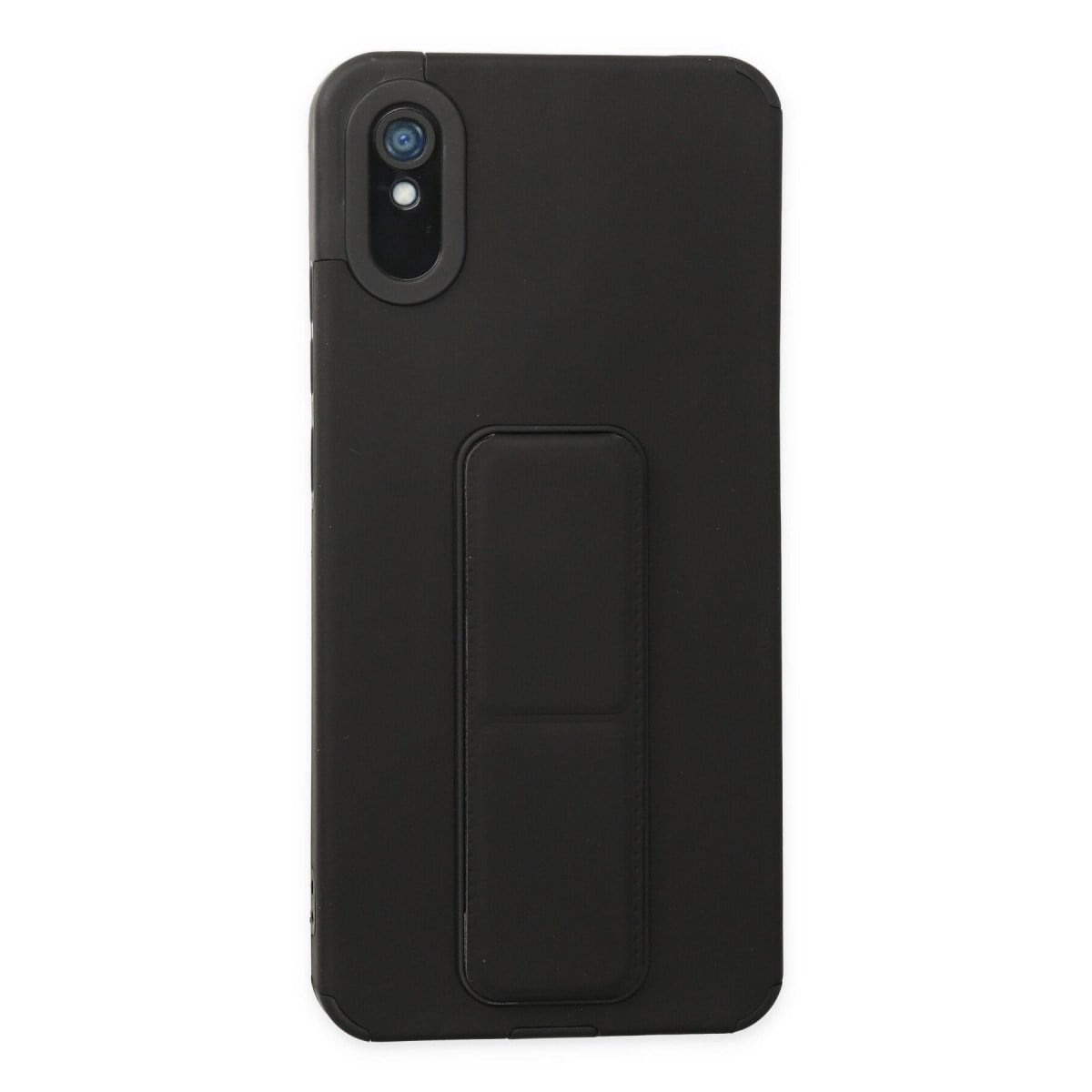Redmi 9A Kılıf Mega Standlı Silikon - Siyah