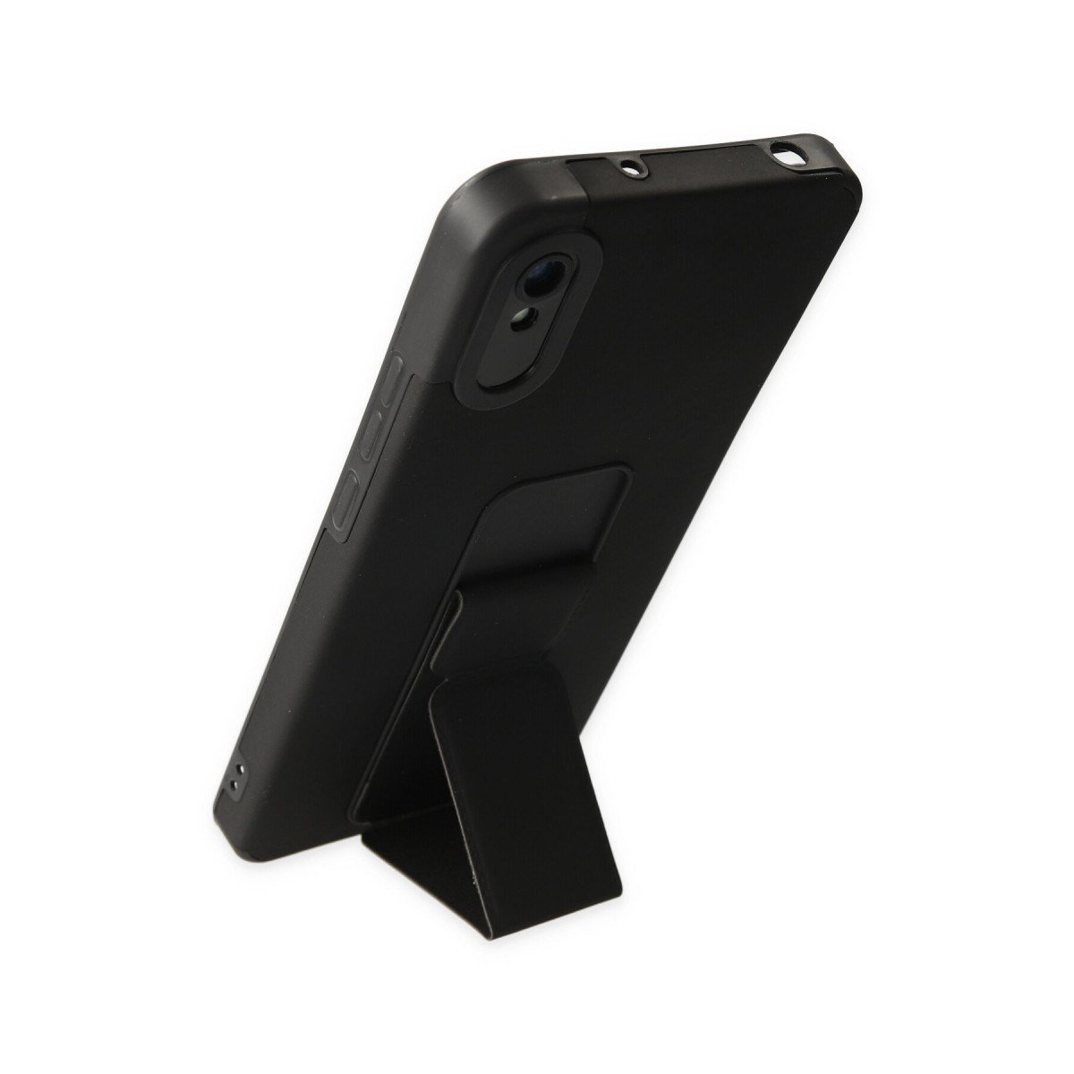 Redmi 9A Kılıf Mega Standlı Silikon - Siyah