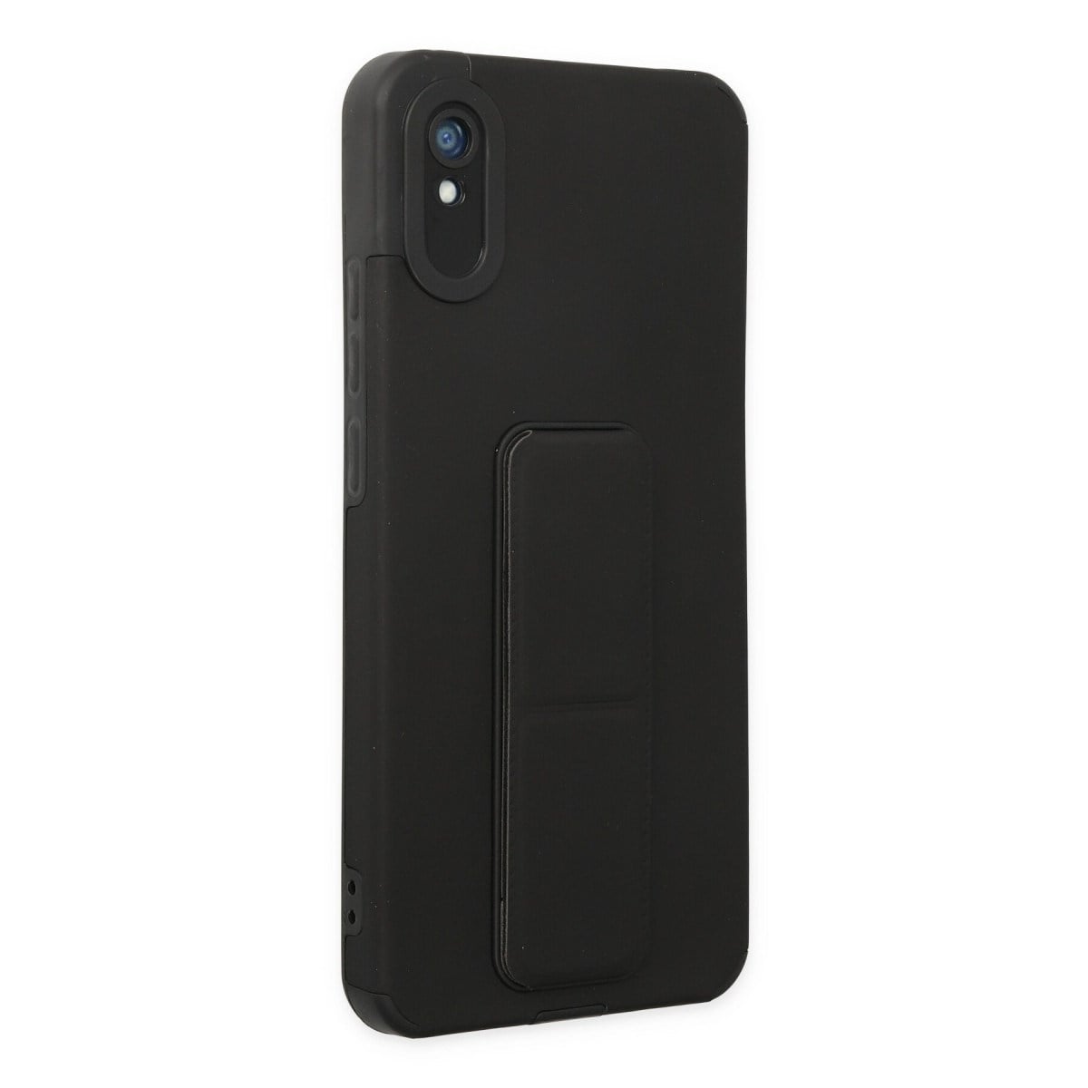 Redmi 9A Kılıf Mega Standlı Silikon - Siyah