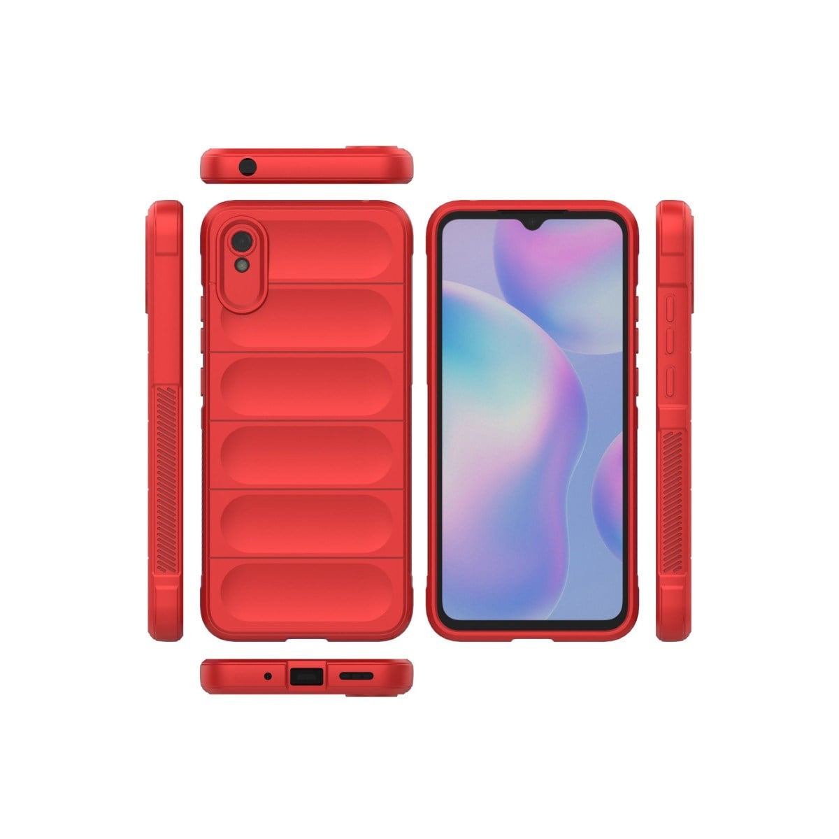 Redmi 9A Kılıf Optimum Silikon - Kırmızı