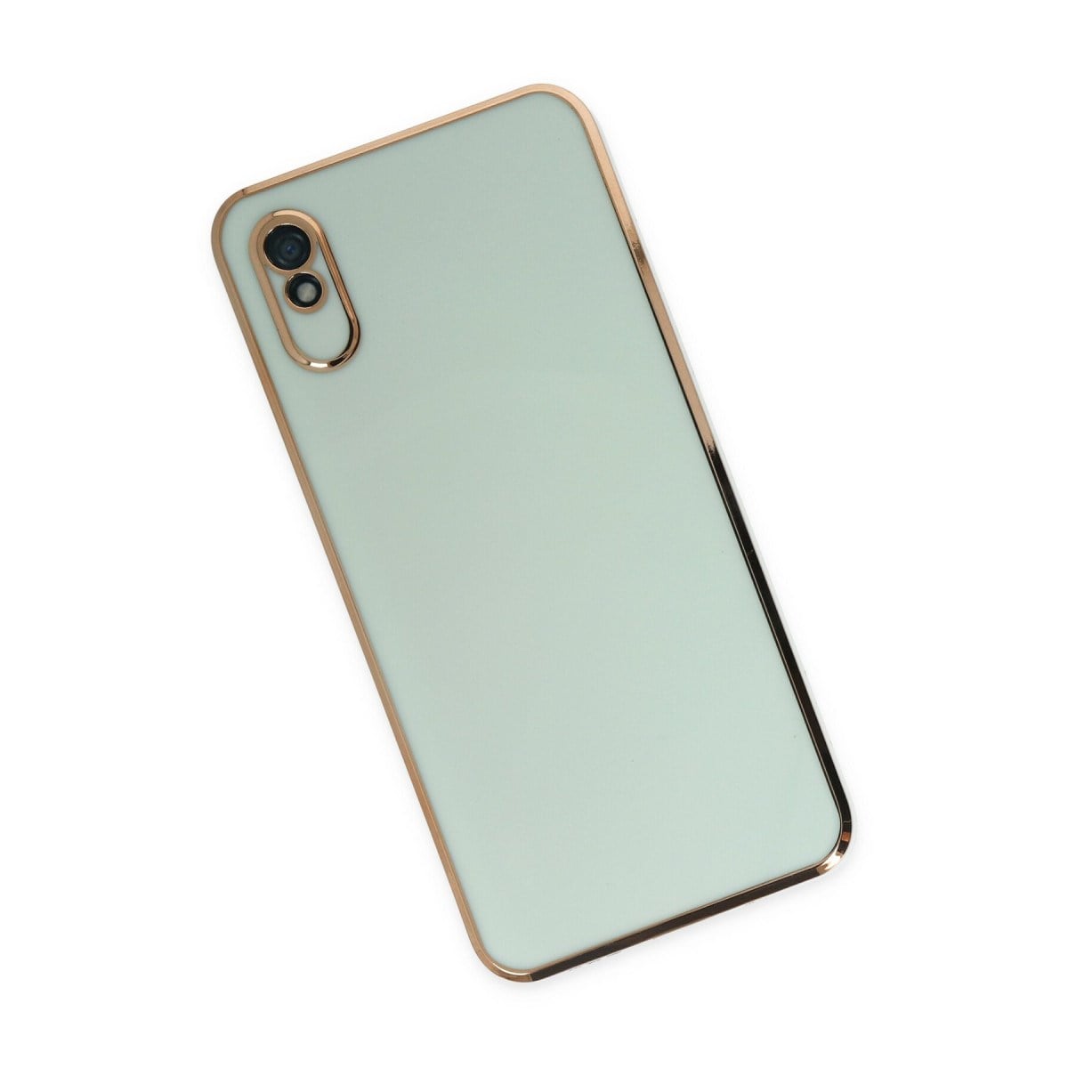 Redmi 9A Kılıf Volet Silikon - Açık Yeşil