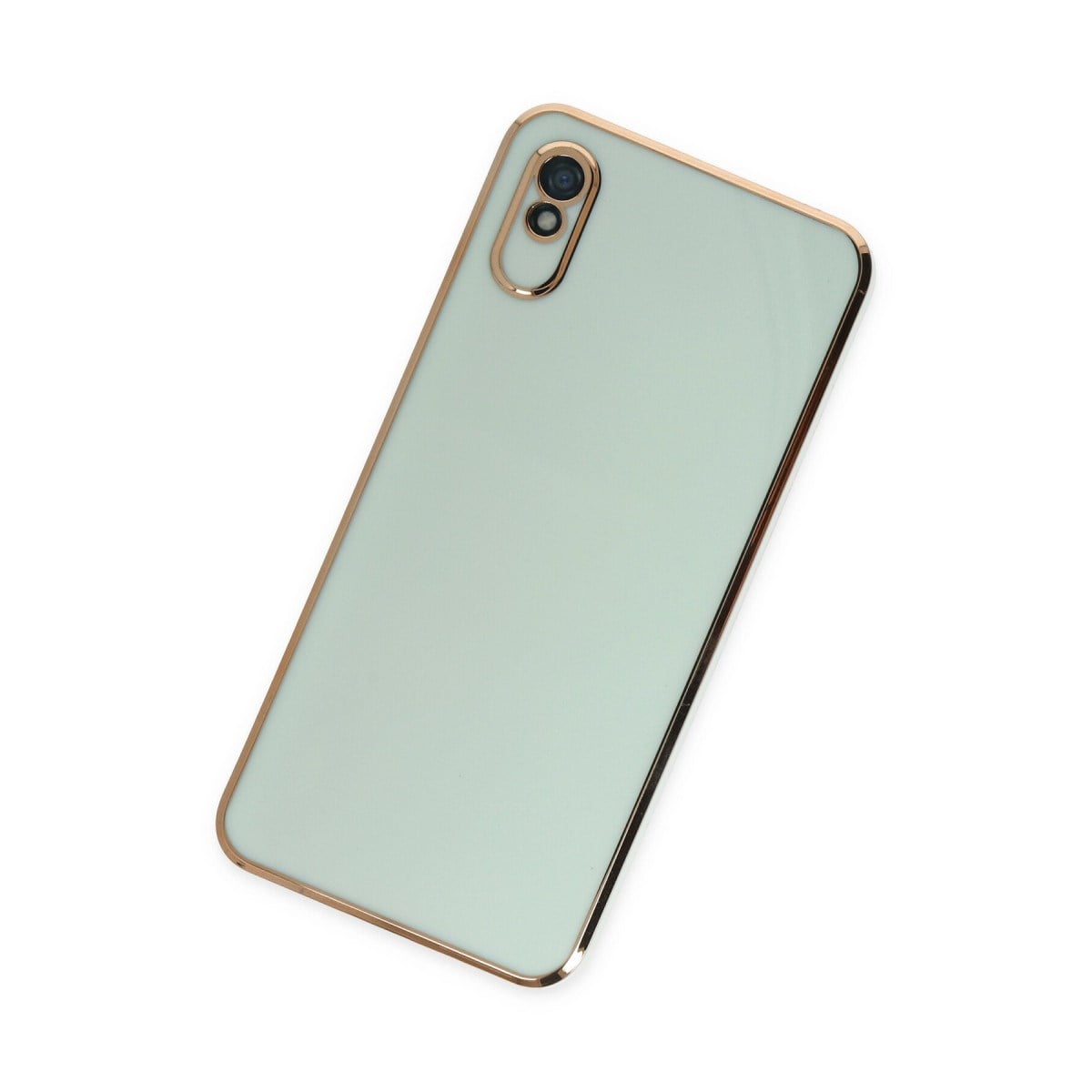 Redmi 9A Kılıf Volet Silikon - Açık Yeşil