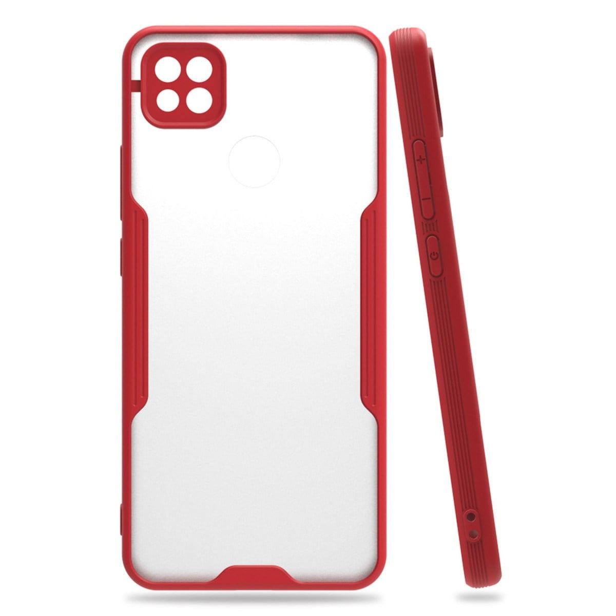 Redmi 9C Kılıf Platin Silikon - Kırmızı