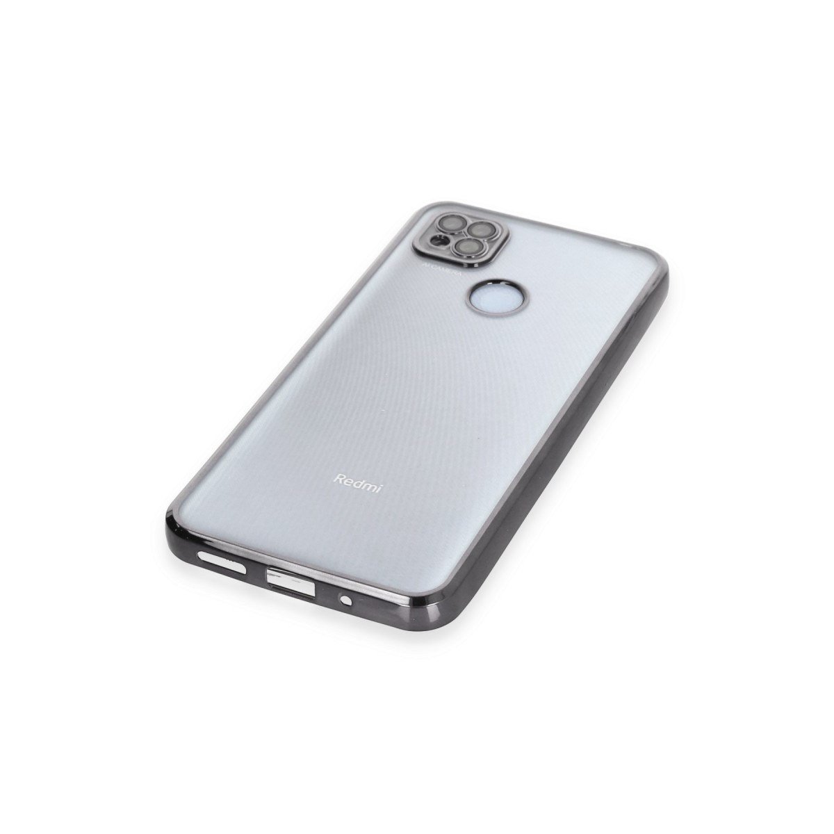 Redmi 9C Kılıf Razer Lensli Silikon - Siyah