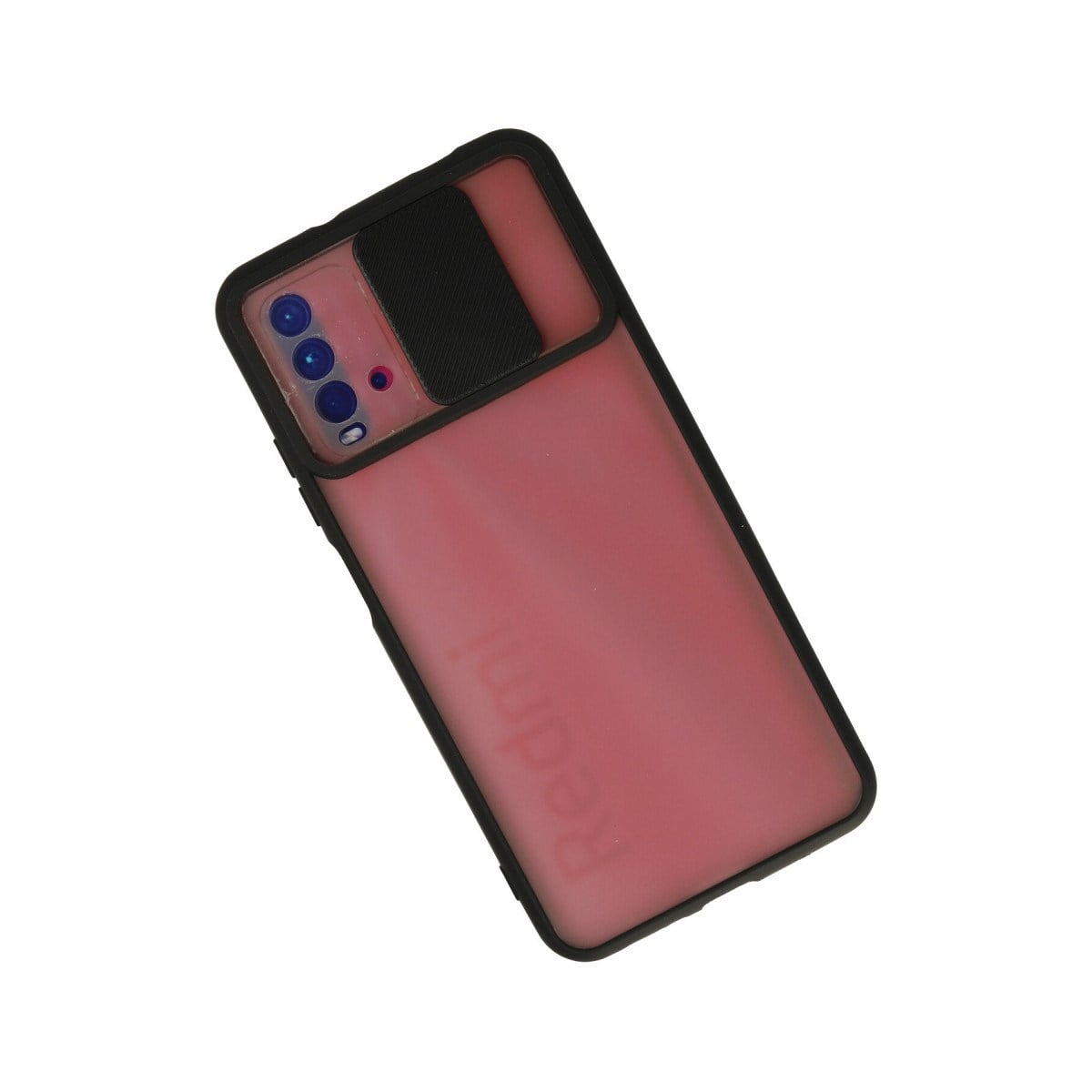 Redmi 9T Kılıf Palm Buzlu Kamera Sürgülü Silikon - Siyah