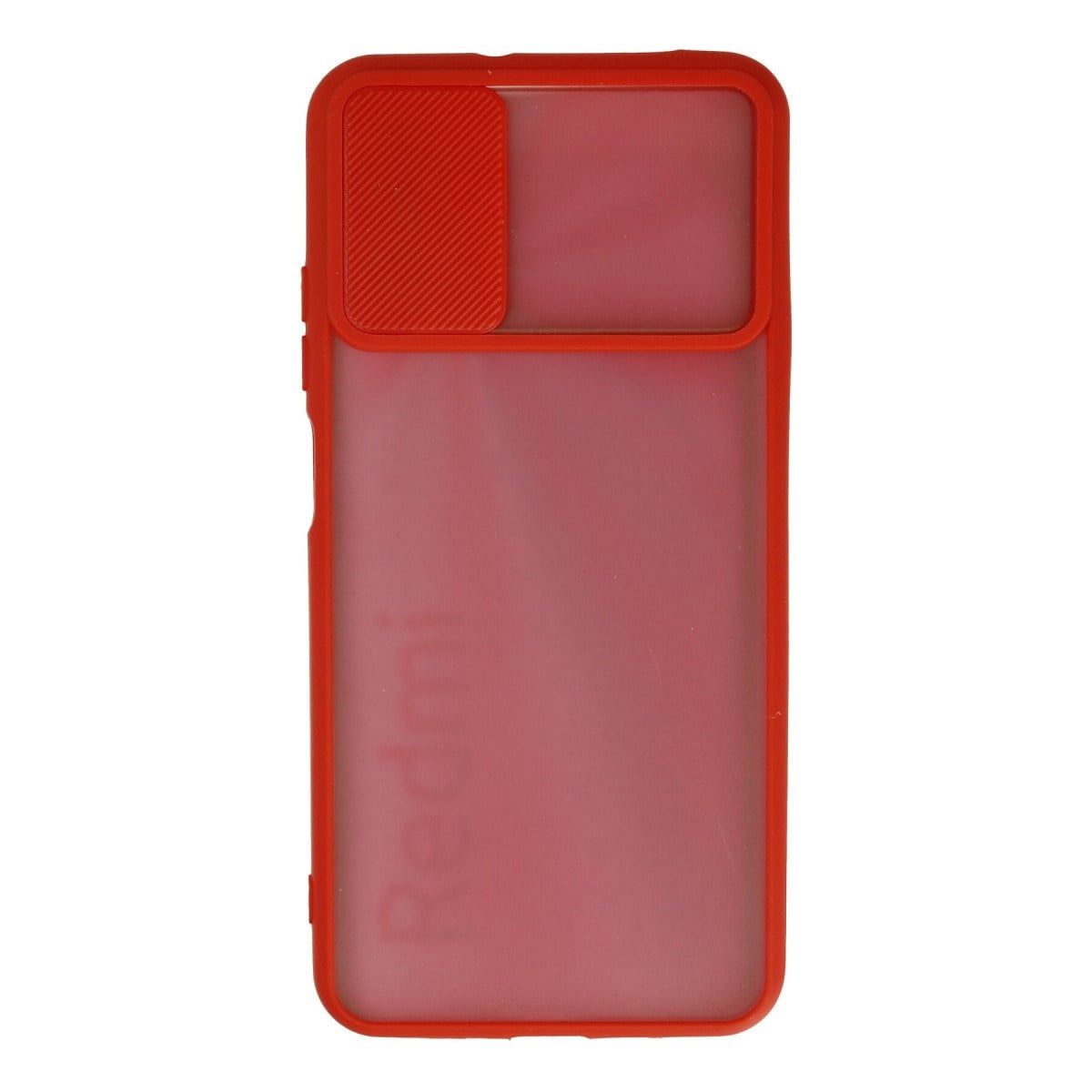 Redmi 9T Kılıf Palm Buzlu Kamera Sürgülü Silikon - Kırmızı