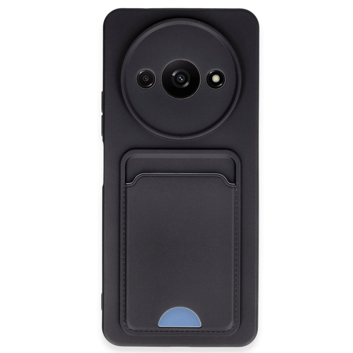 Redmi A3 4G Kılıf Kelvin Kartvizitli Silikon - Siyah