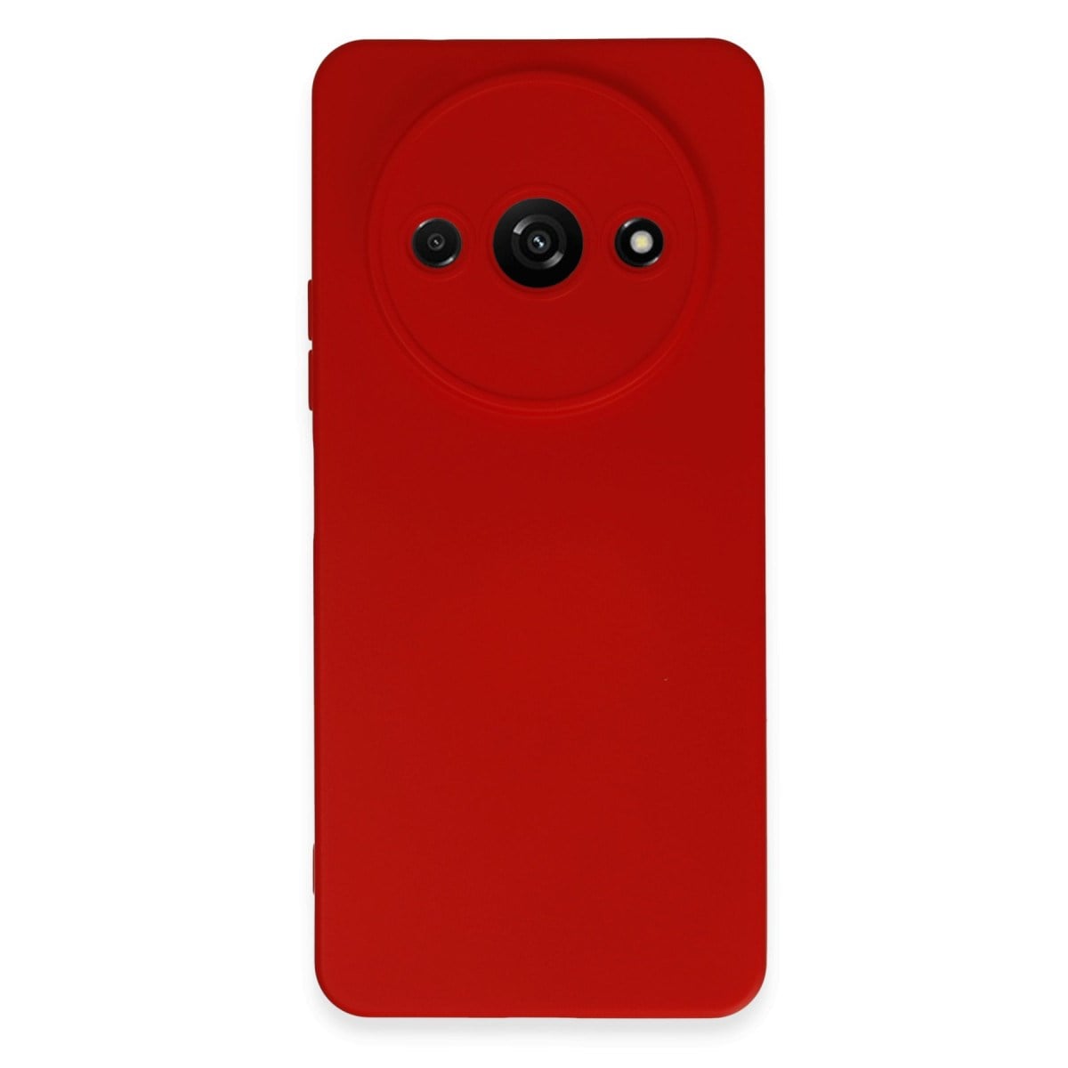 Redmi A3 4G Kılıf Nano içi Kadife Silikon - Kırmızı