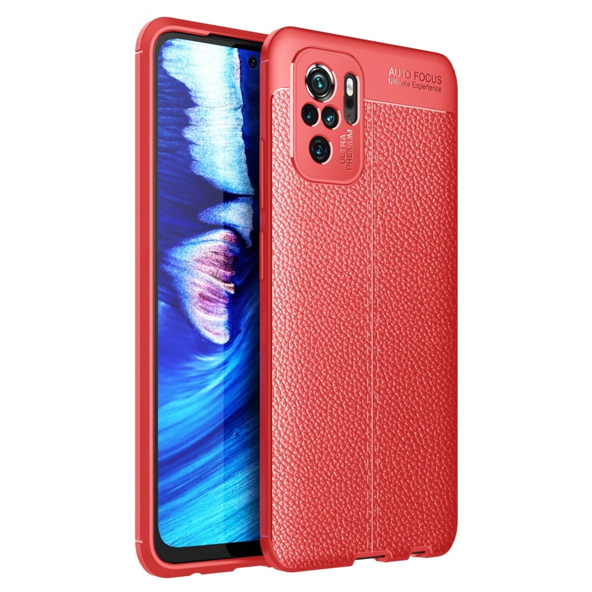 Redmi Note 10 Kılıf Auto Focus Kapak - Kırmızı
