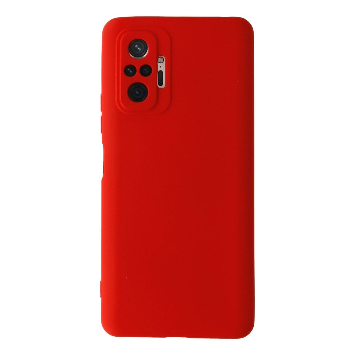 Redmi Note 10 Pro Kılıf Nano içi Kadife Silikon - Kırmızı