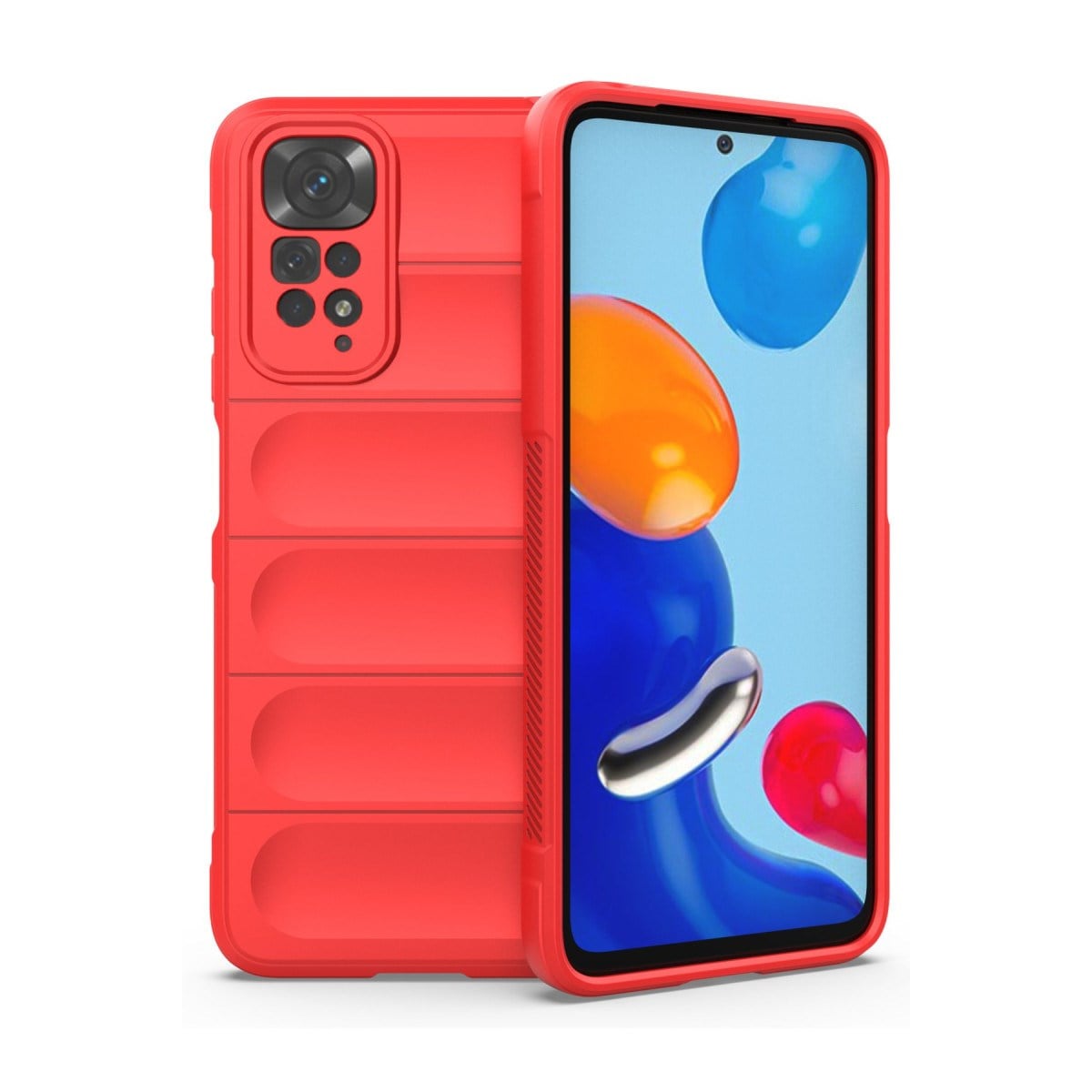Redmi Note 11 Kılıf Optimum Silikon - Kırmızı